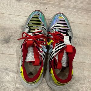 Christian Louboutin “Red Runner “Metallic